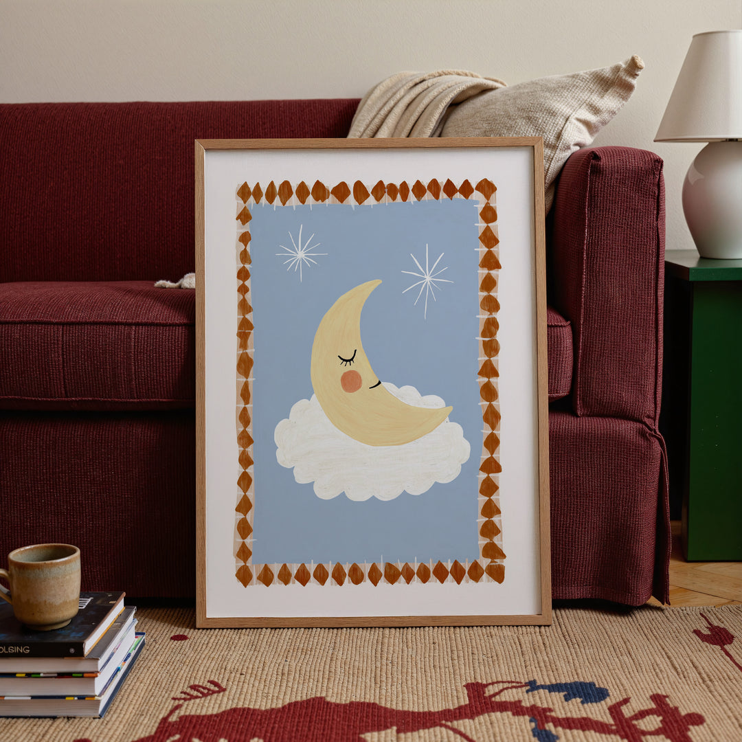 Moon on Cloud Print