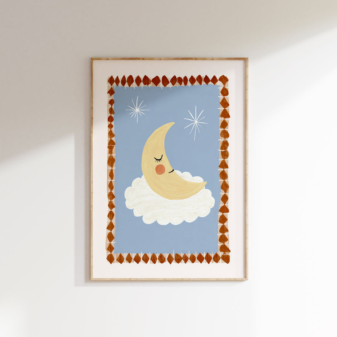 Moon on Cloud Print