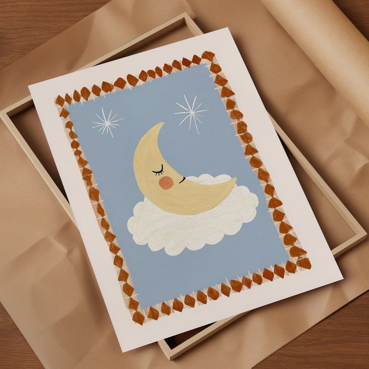 Moon on Cloud Print