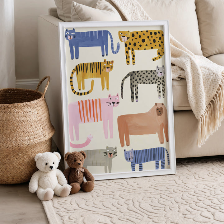 Colorful Wild Cats Collection