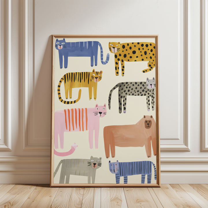 Colorful Wild Cats Collection