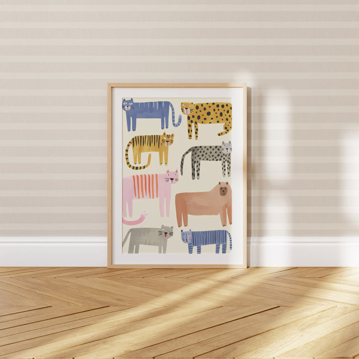 Colorful Wild Cats Collection