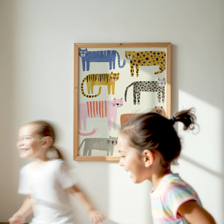 Colorful Wild Cats Collection