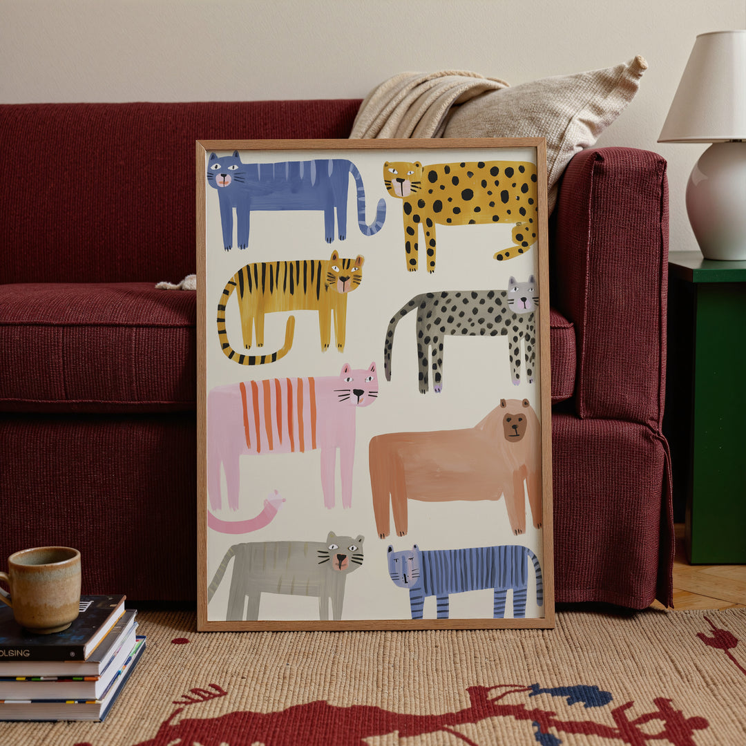 Colorful Wild Cats Collection