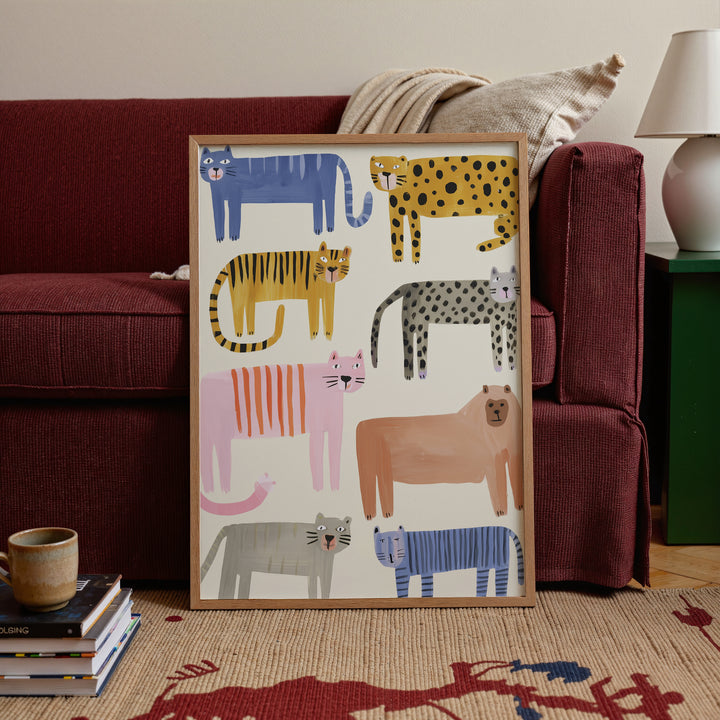 Colorful Wild Cats Collection