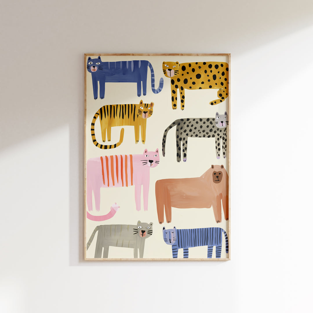 Colorful Wild Cats Collection