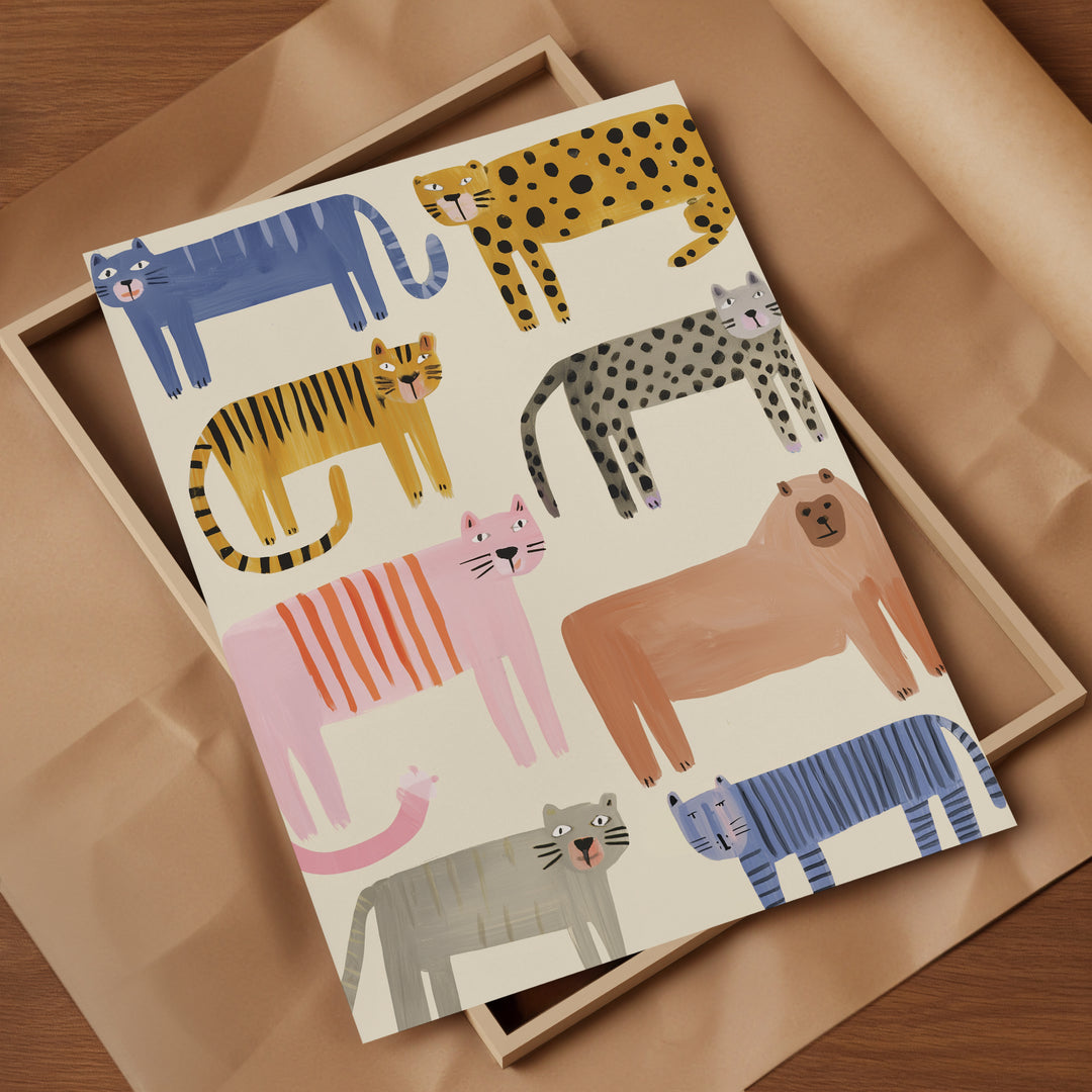 Colorful Wild Cats Collection