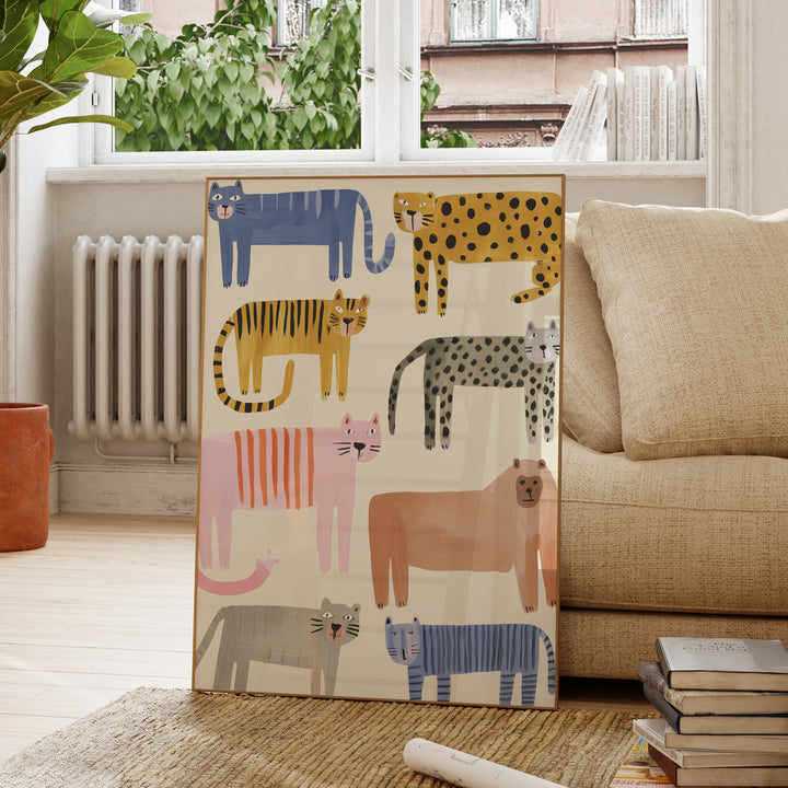 Colorful Wild Cats Collection