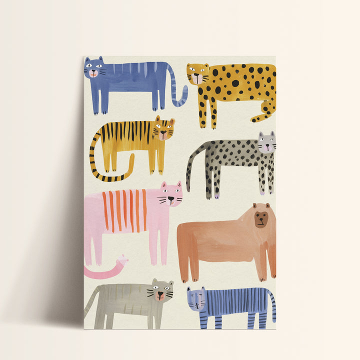 Colorful Wild Cats Collection