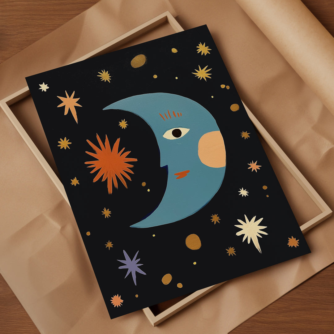 Celestial Moon Face