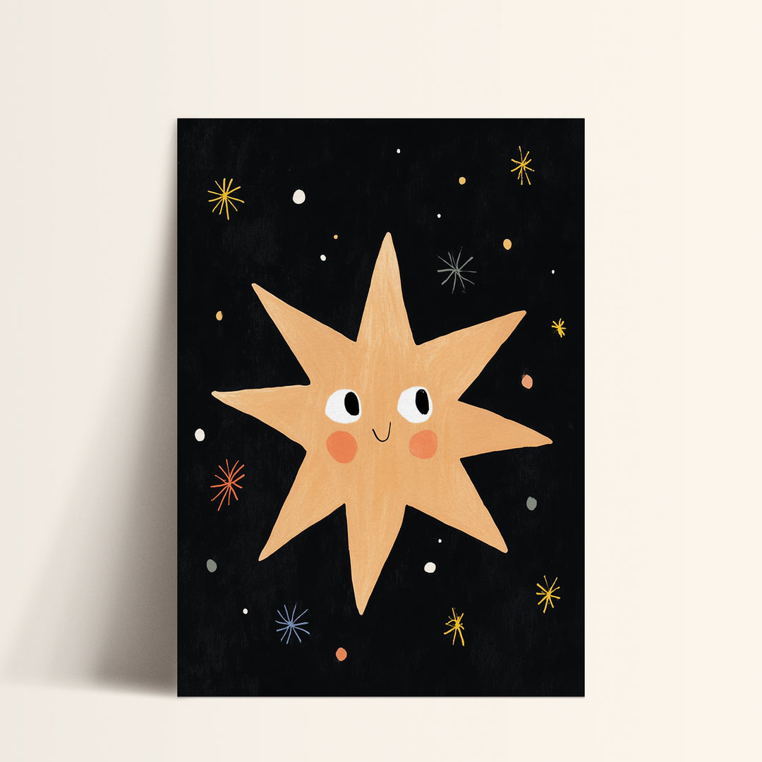 Happy Star Character