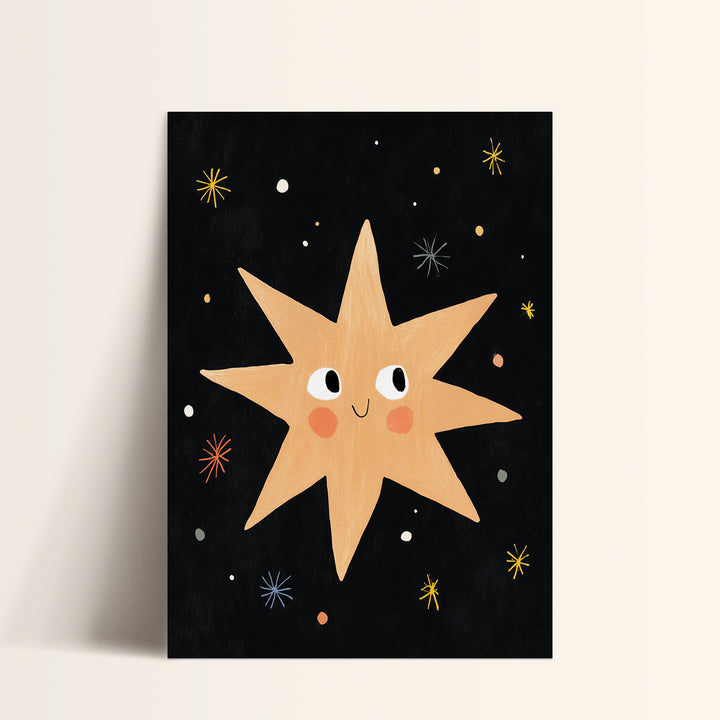 Happy Star Character