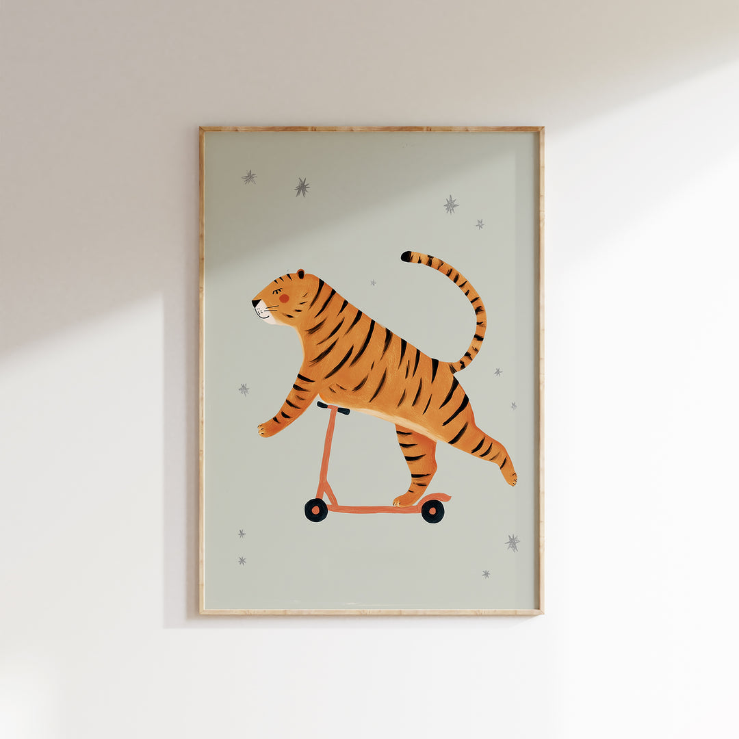 Scootering Tiger