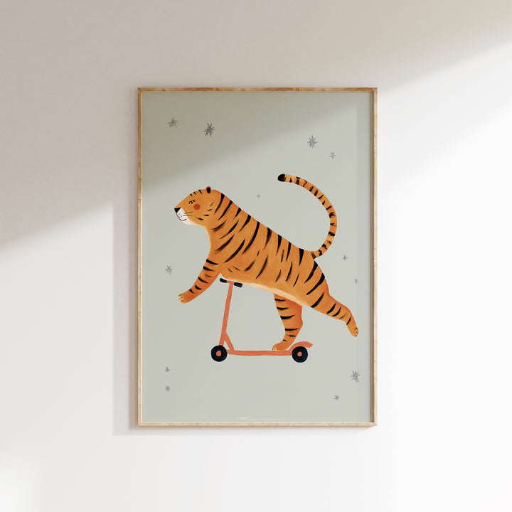 Scootering Tiger