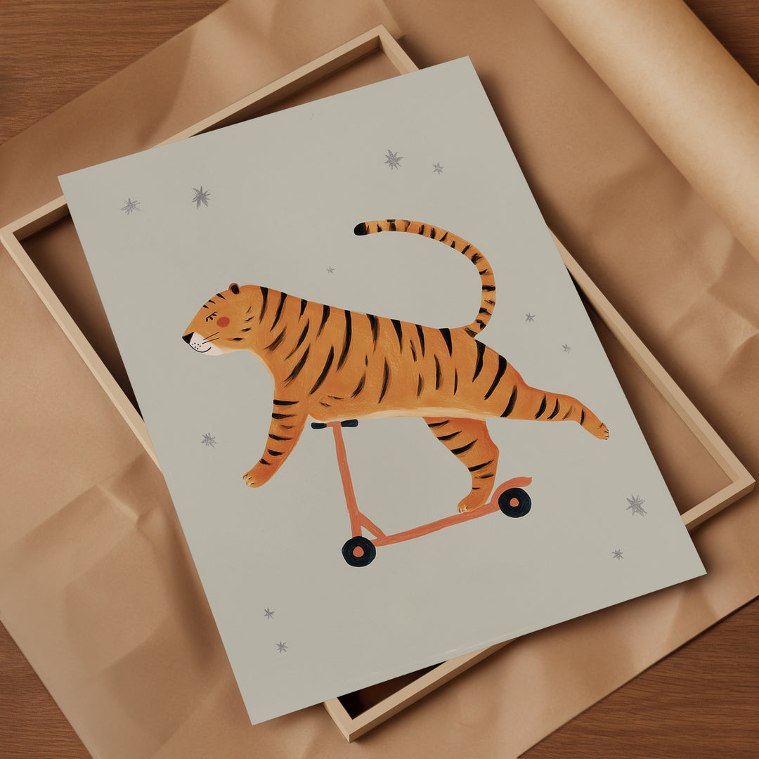 Scootering Tiger