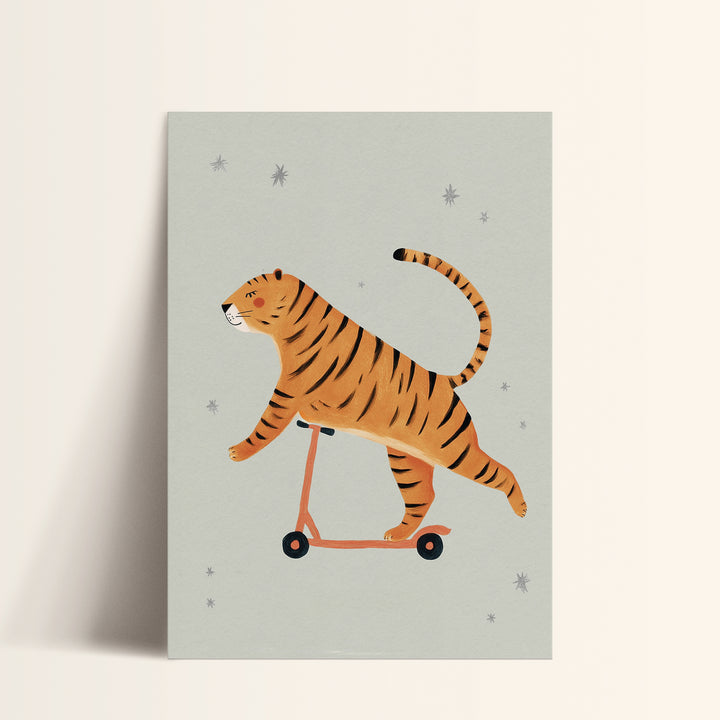 Scootering Tiger