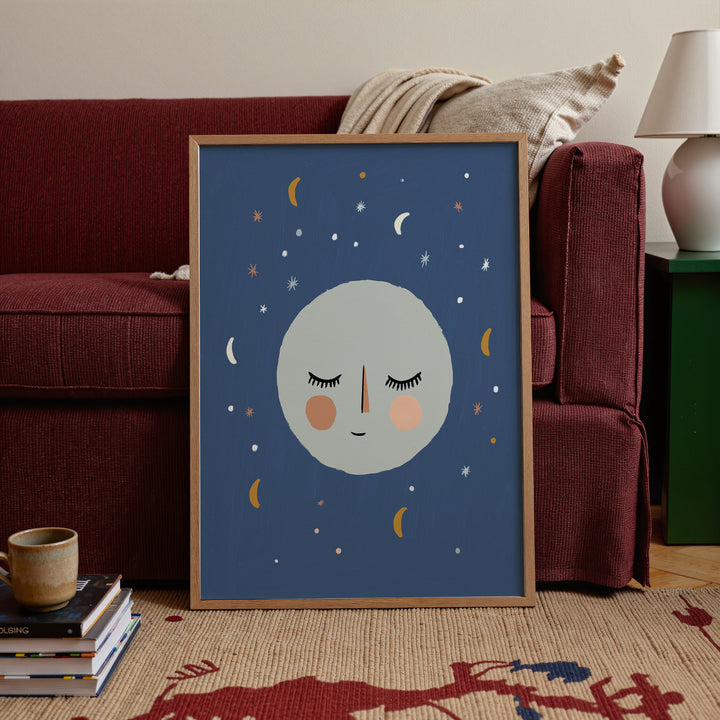Sleepy Moon Face