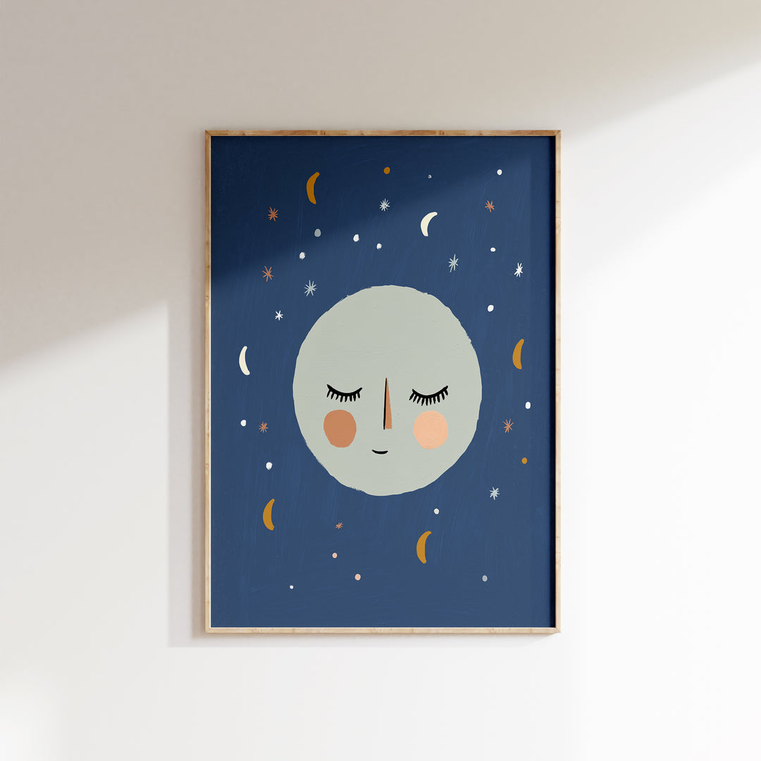 Sleepy Moon Face