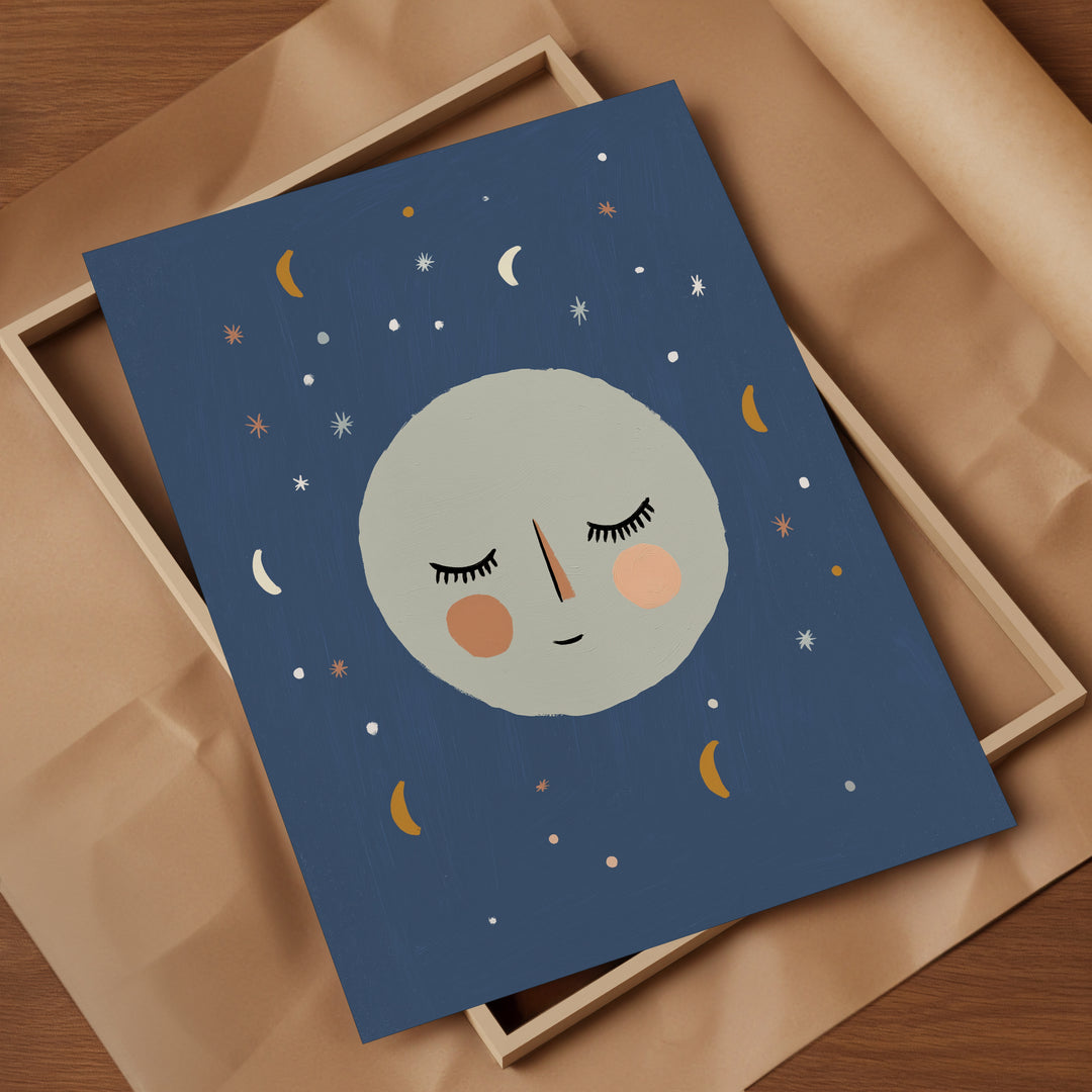 Sleepy Moon Face