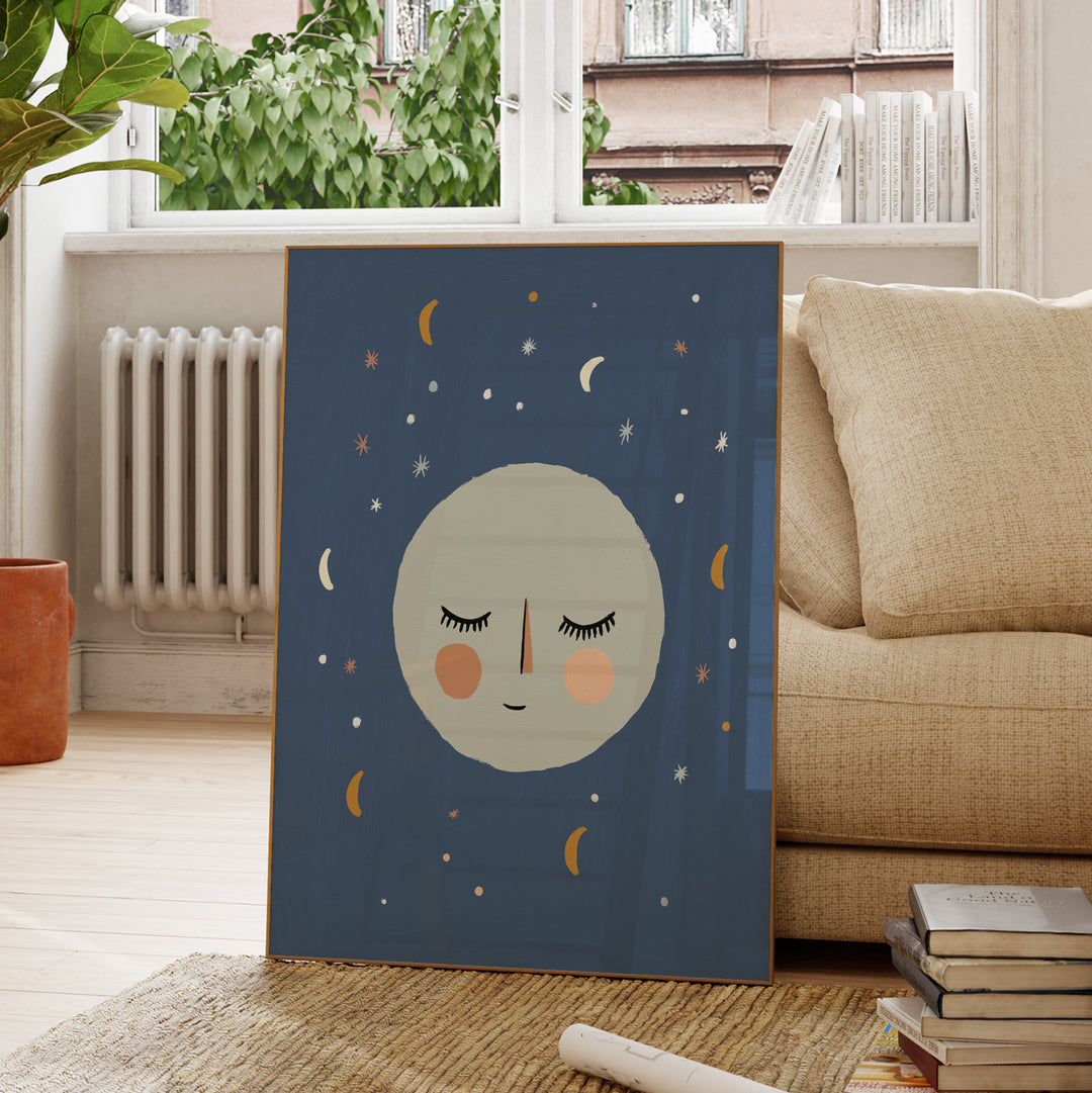 Sleepy Moon Face