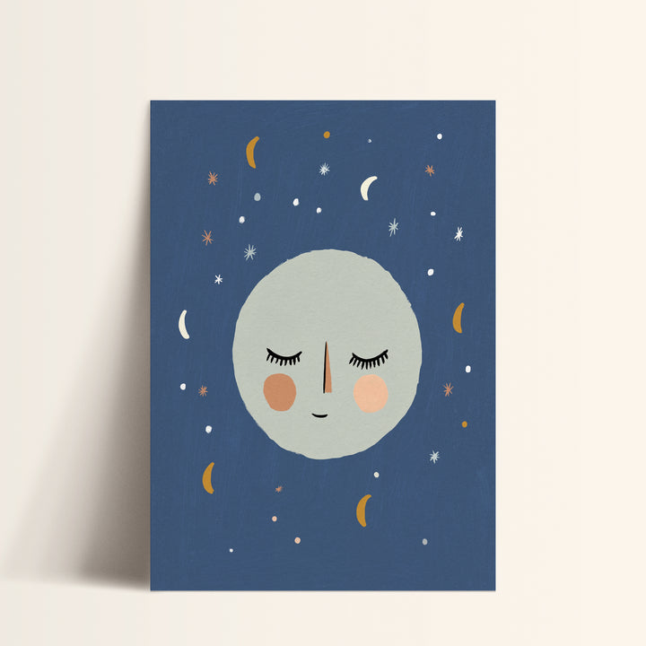 Sleepy Moon Face