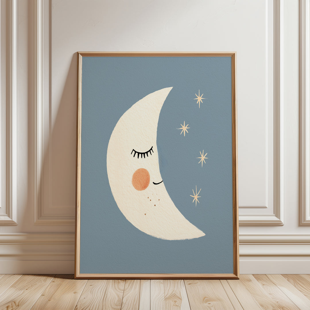 Sleepy Crescent Moon