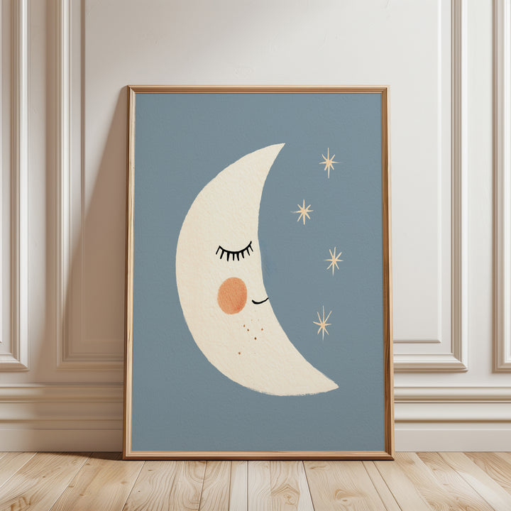 Sleepy Crescent Moon