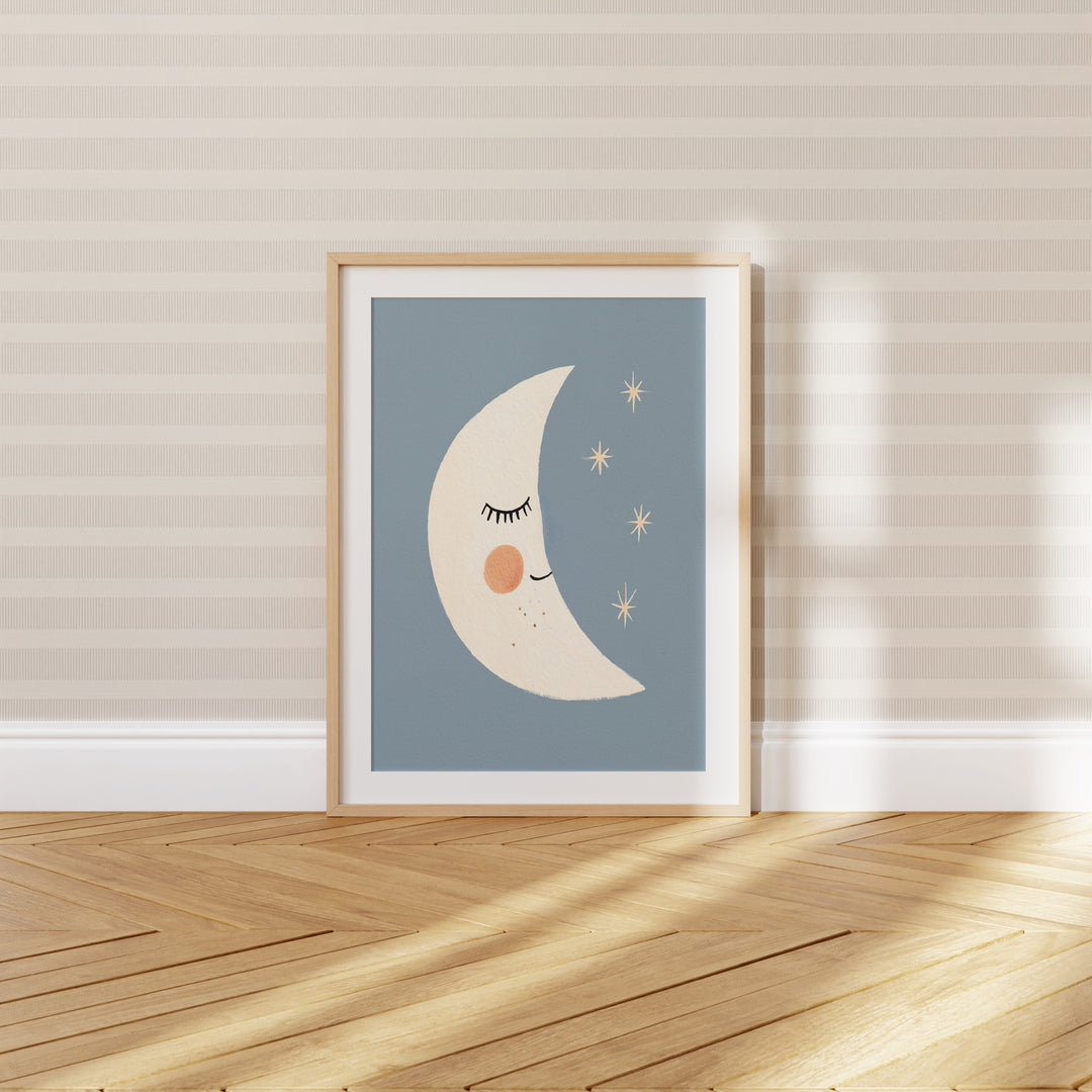Sleepy Crescent Moon