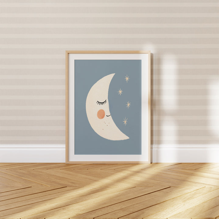 Sleepy Crescent Moon