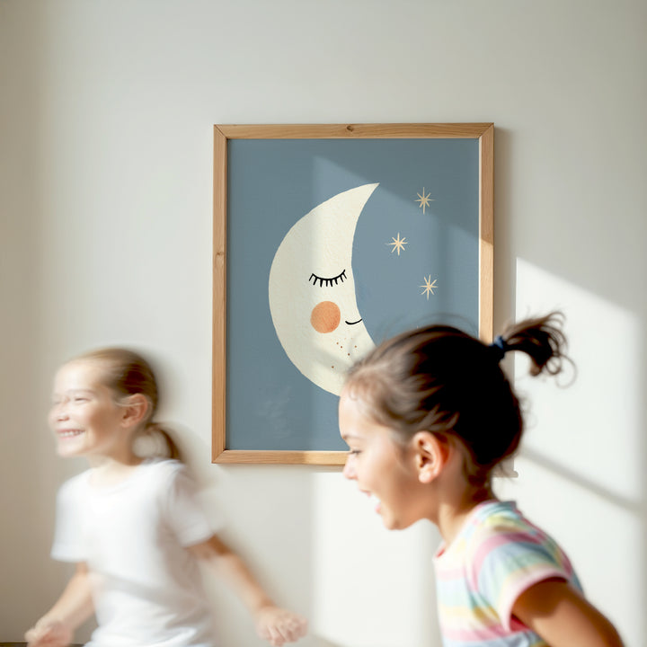 Sleepy Crescent Moon