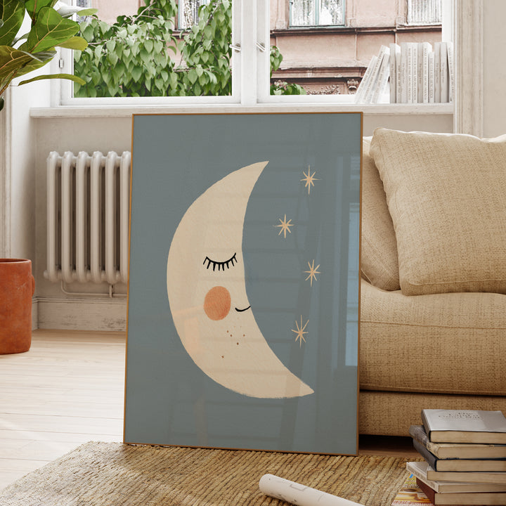 Sleepy Crescent Moon