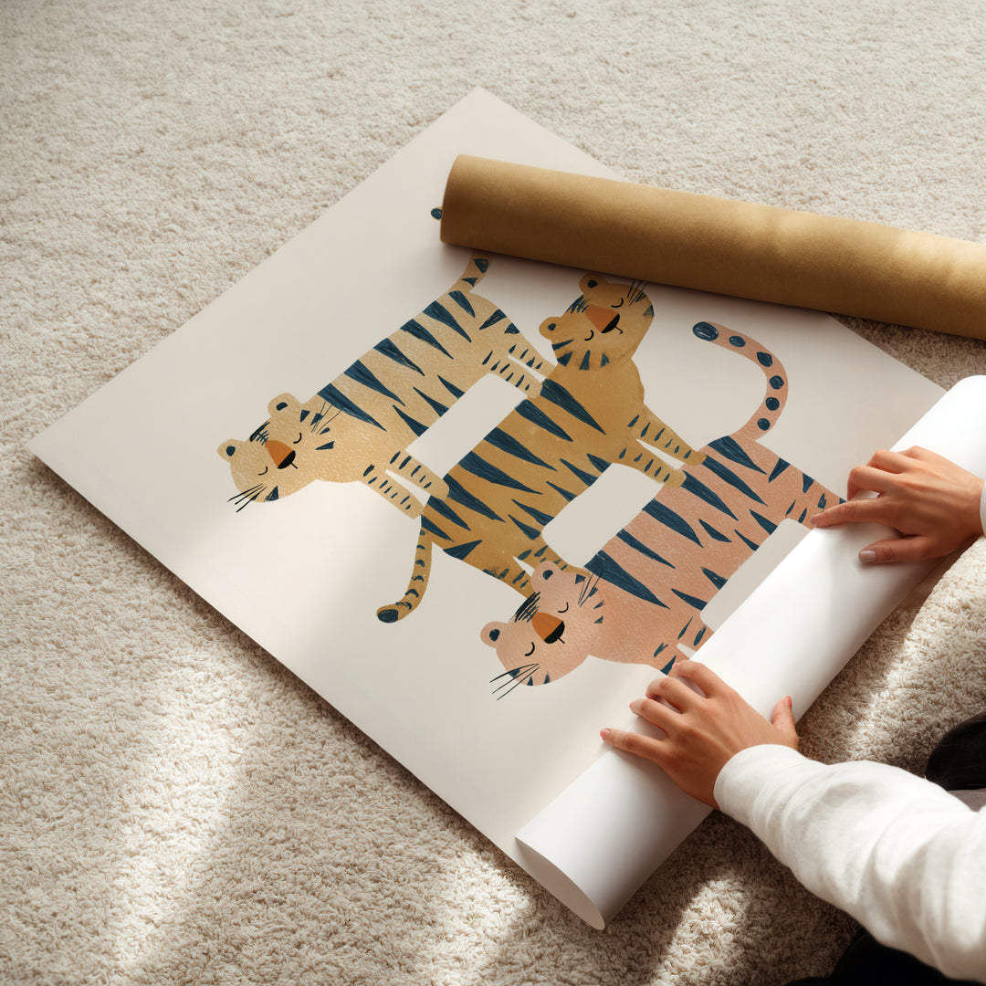 Stacked Tigers Family