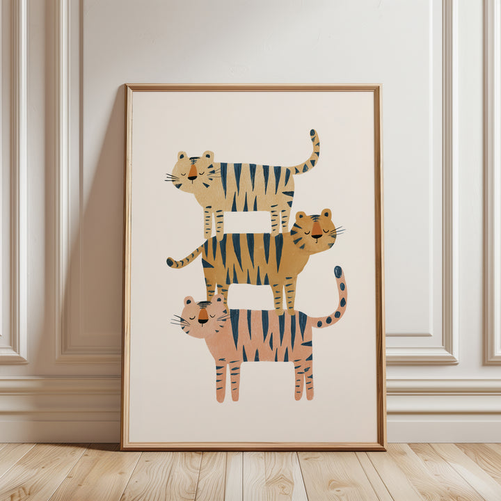 Stacked Tigers Family