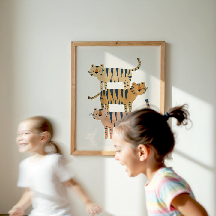 Stacked Tigers Family