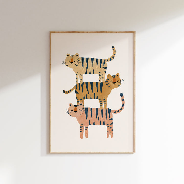 Stacked Tigers Family