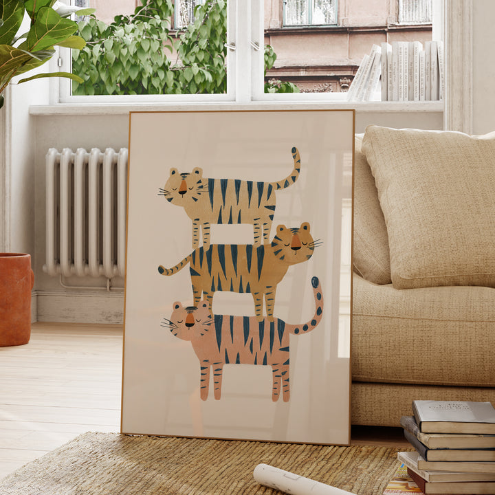 Stacked Tigers Family