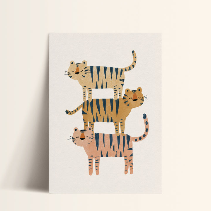 Stacked Tigers Family