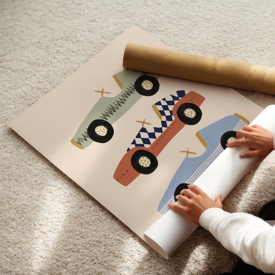 Vintage Race Cars Trio