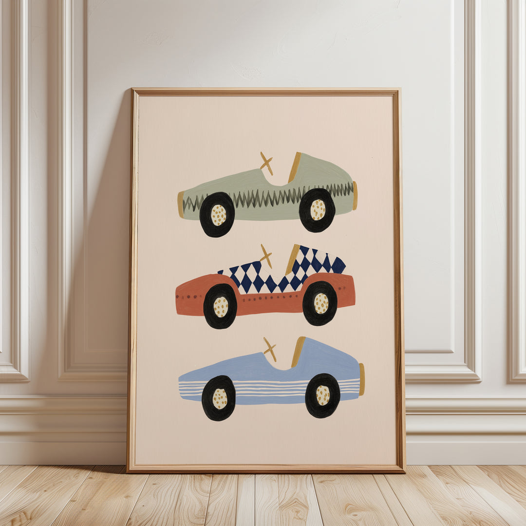 Vintage Race Cars Trio