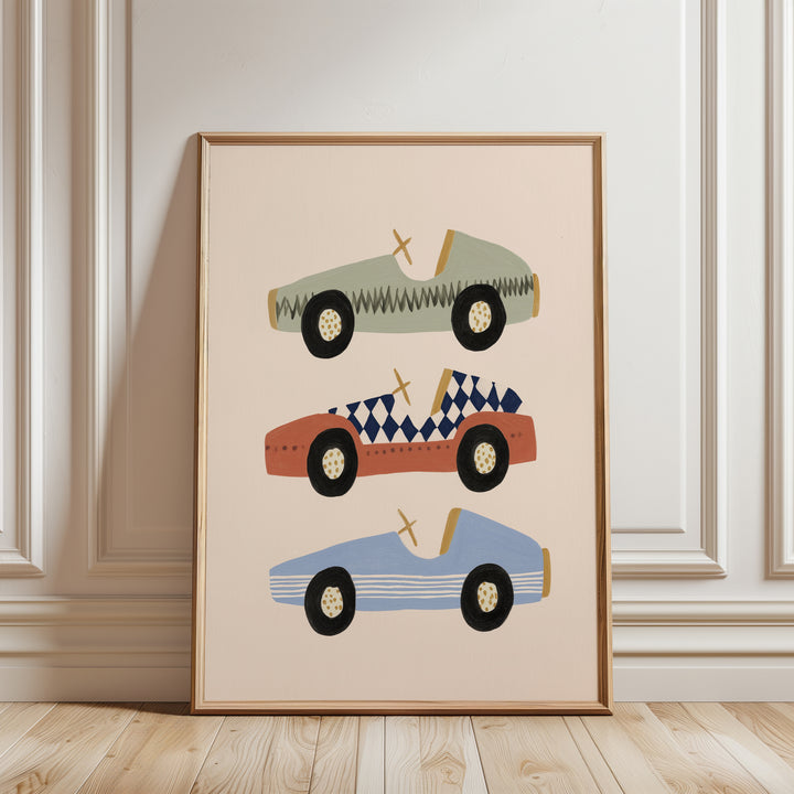 Vintage Race Cars Trio