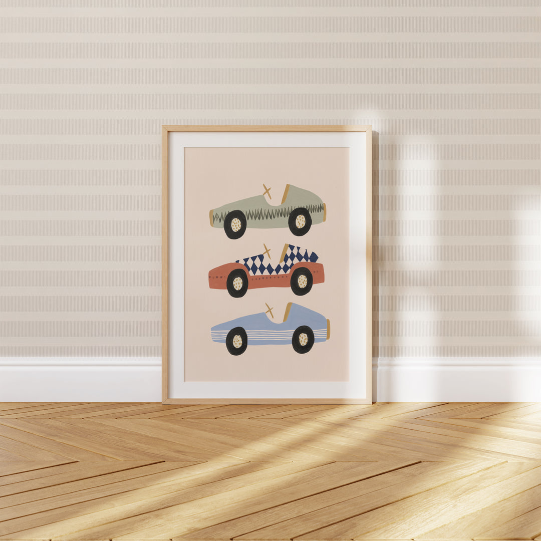 Vintage Race Cars Trio