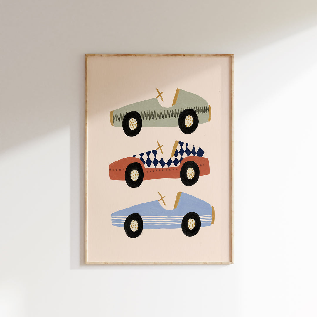 Vintage Race Cars Trio