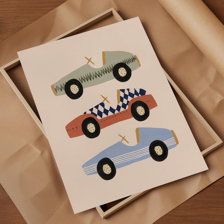 Vintage Race Cars Trio