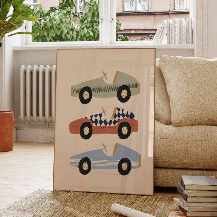 Vintage Race Cars Trio