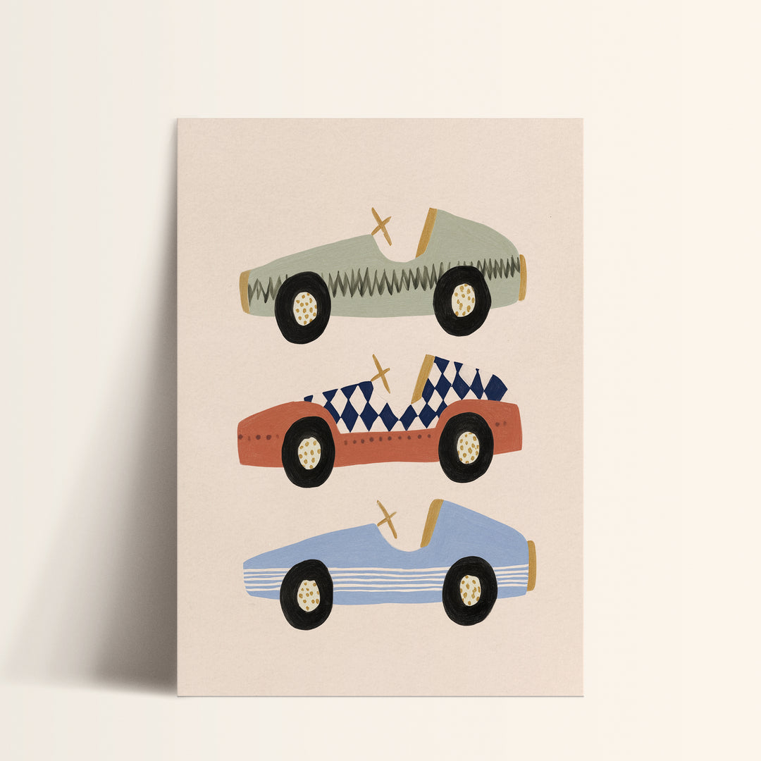 Vintage Race Cars Trio