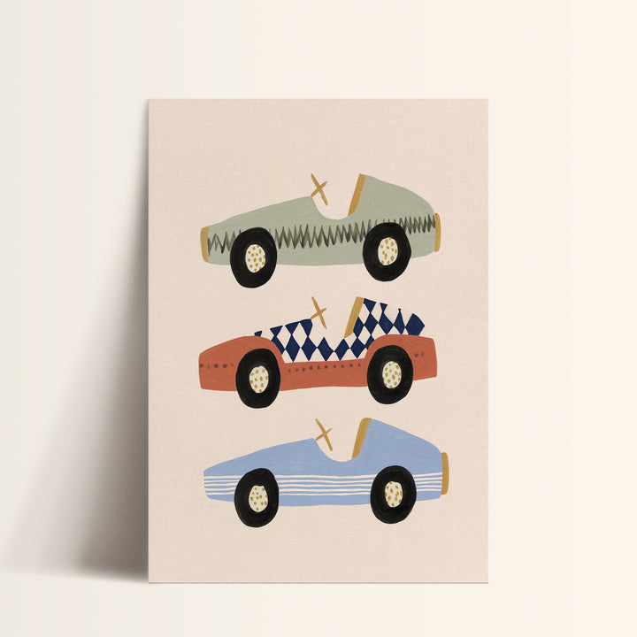 Vintage Race Cars Trio