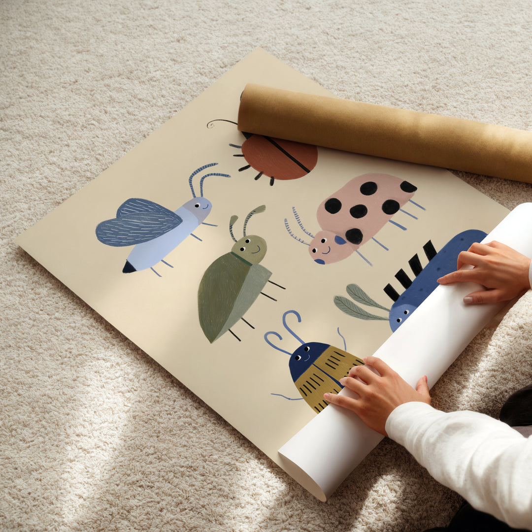 Garden Beetles Print