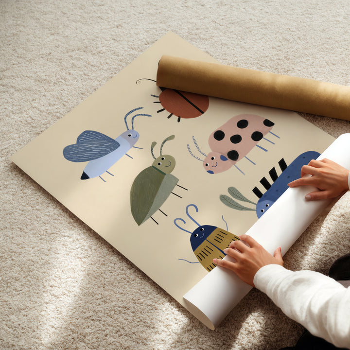 Garden Beetles Print