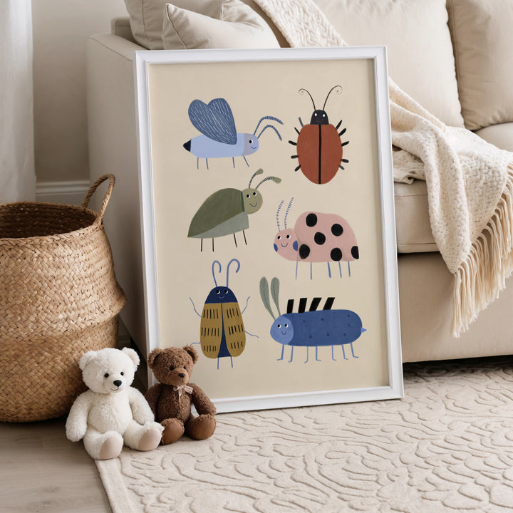 Garden Beetles Print