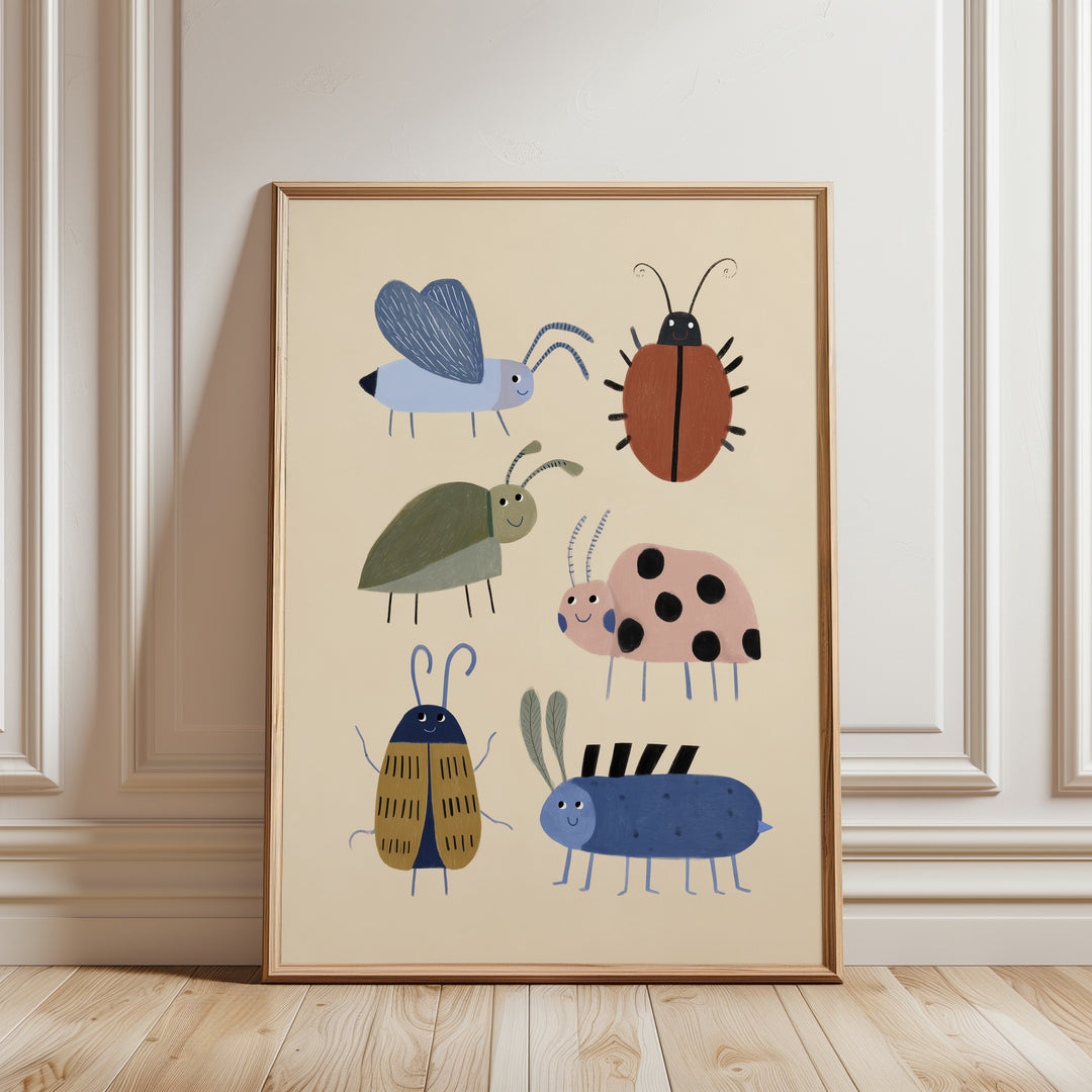 Garden Beetles Print